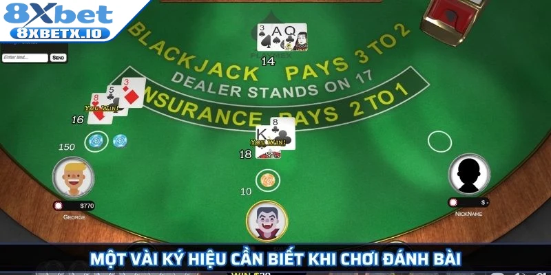 Một vài ký hiệu cần biết khi chơi đánh bài