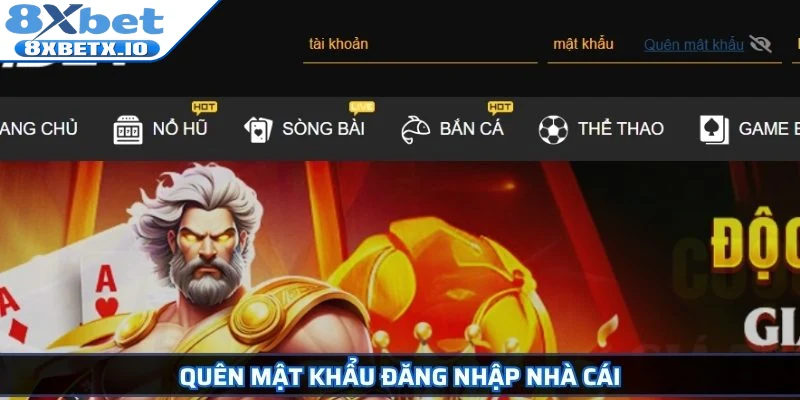 Quên mật khẩu đăng nhập nhà cái